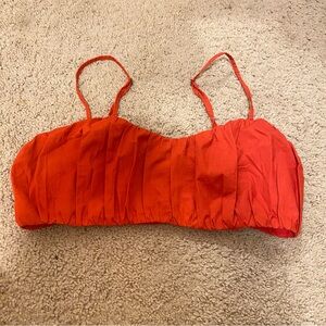 Bright orange Abercrombie & Fitch bikini top